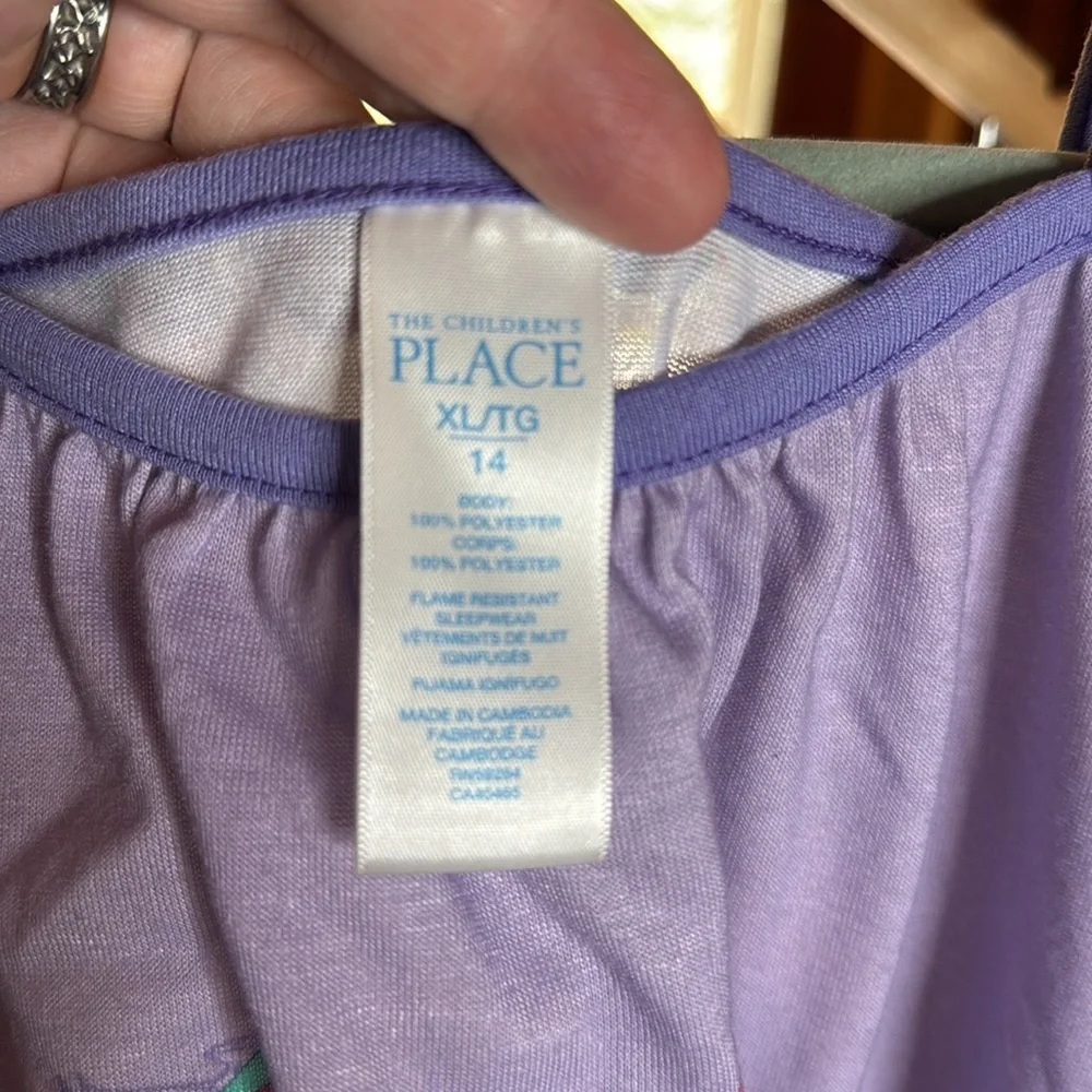 The Children's Place Lavender Dreamcatcher Pajama Top Size XL (14)